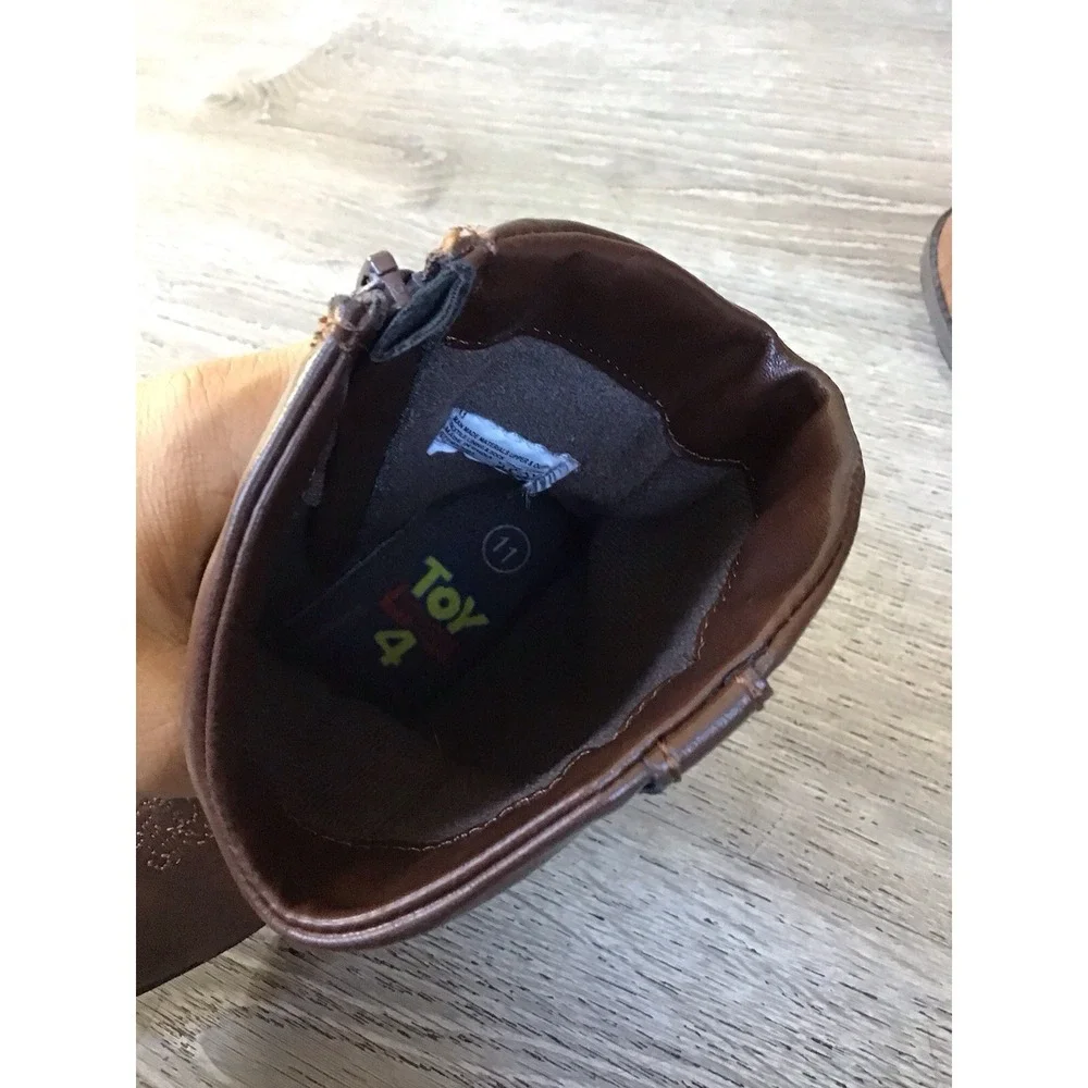 Disney Pixar Toy Story 4 Woody Forky Cowboy Boots Toddler Size 11 Kids Boots